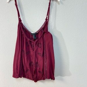 Forever 21 spaghetti strap Maroon Top
